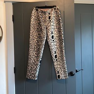 Julie Brown NYC Leopard Brocade pant.  Size 8